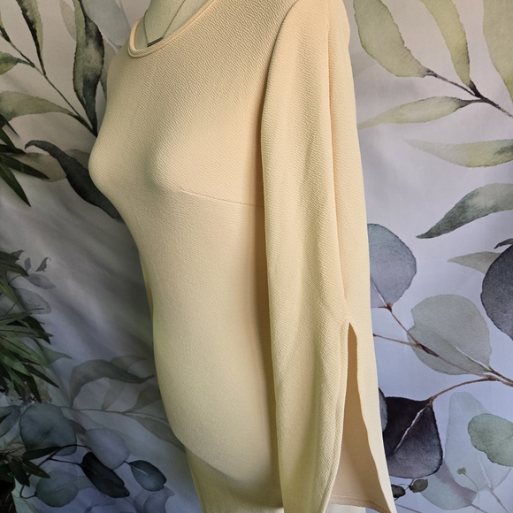 NWOT Chic Slit-Sleeve Mini Dress in Light Khaki sz S - Picture 3 of 6